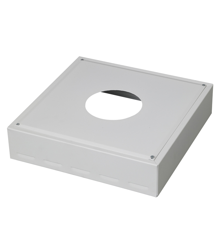 CACHE CONDUIT INOX BLANC 45 X 45 100