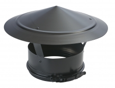 CHAPEAU PLAT FINITION POUR INOX  ISOLE 150/200 NOIR