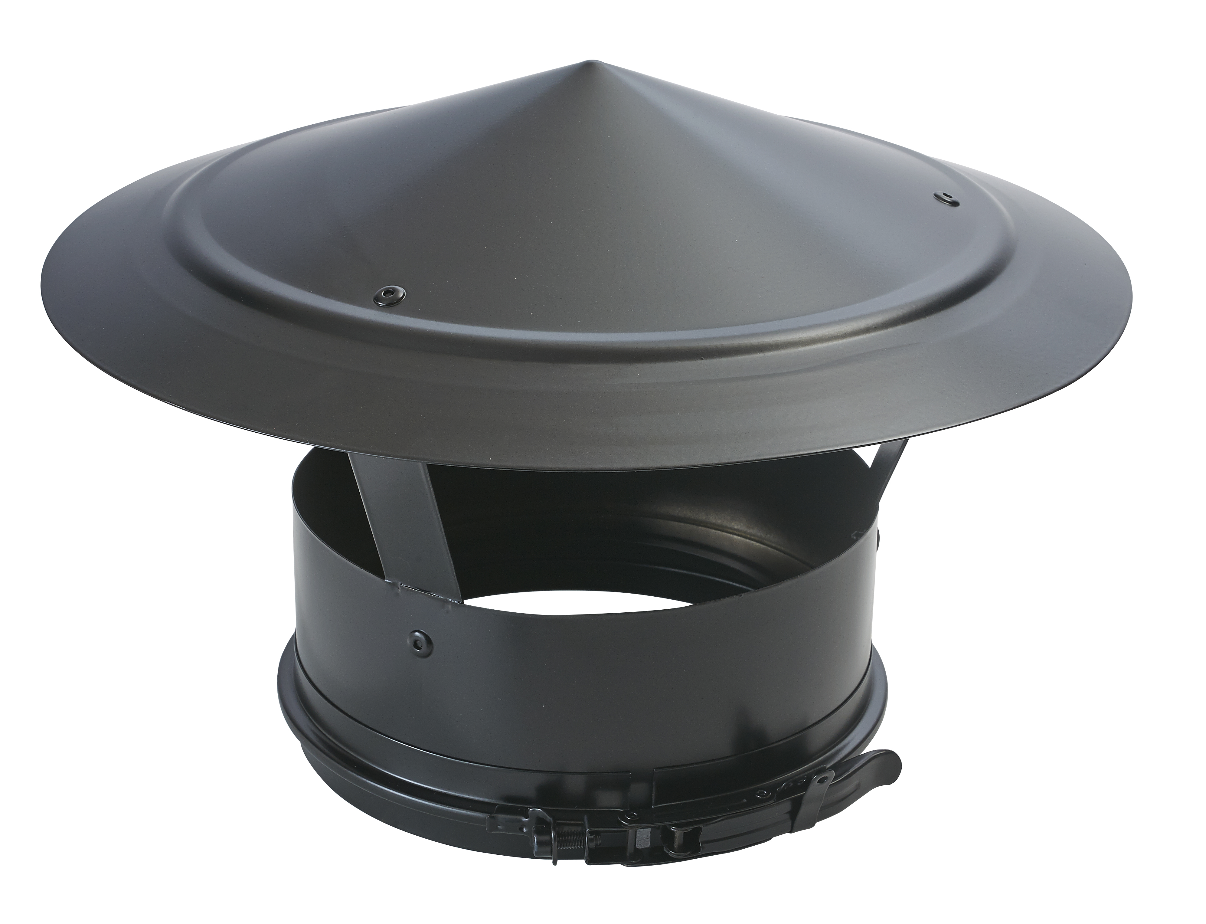 CHAPEAU PLAT FINITION POUR INOX  ISOLE 150/200 NOIR