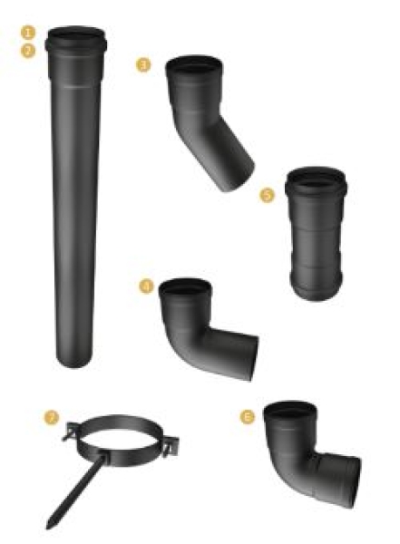 KIT DISTRIBUTION D'AIR CHAUD &Oslash;60