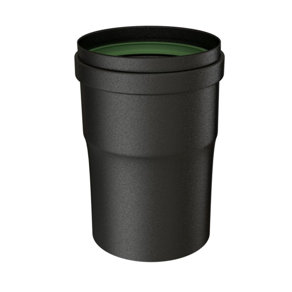 LONGUEUR 15 CM 80 MF  EMAIL NOIR MAT  AVEC JOINT FIBRE