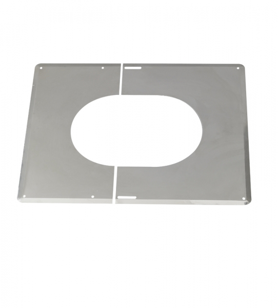 PLAQUE DE FINITION INOX  PLAFOND 0 A 30° 130