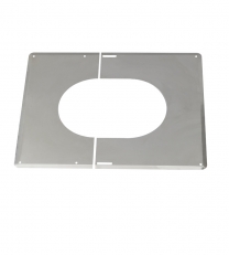 PLAQUE DE FINITION INOX  PLAFOND 0 A 30° 130